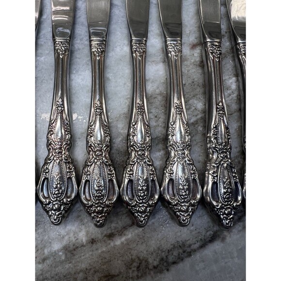 Oneida Community BRAHMS Stainless (8) Dinner Knives Glossy Silverware Flatware - Picture 4 of 4